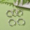 201 Stainless Steel Huggie Hoop Earring Findings STAS-P283-01K-S-4