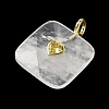 Natural Quartz Crystal Faceted Pendants G-C274-03F-2