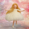Fairy Wool Felt Needle Felting Kit with Instructions DOLL-PW0004-08-4