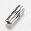 Tarnish Resistant 304 Stainless Steel Magnetic Clasps with Glue-in Ends LS-STAS-F149-04P-B-2