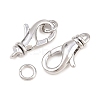 Brass Lobster Claw Clasps KK-H287-08B-P-2