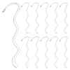 30Pcs Zinc Alloy Wavy Bookmarks FIND-ME0002-19-1