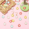 40Pcs 4 Colors Zinc Alloy Enamel Pendants ENAM-SC0009-96-5