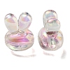 UV Plating Rainbow Iridescent Acrylic Beads X1-PACR-E001-05H-2