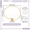 6Pcs 3 Colors 304 Stainless Steel Cuff Blank Bangle Bases with Round Tray STAS-UN0062-89-3