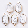 Natural Howlite Links Connectors G-S359-276A-1