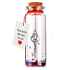 Transparent Glass Wishing Bottle Decoration AJEW-YWC0005-02-1