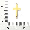 Ion Plating(IP) 304 Stainless Steel Crystal Rhinestone Connector Charms STAS-Z065-02G-02-3