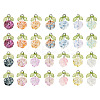 28Pcs 14 Colors Glass Pendant GLAA-TA0002-26-2