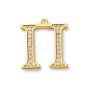 Rack Plating Brass Micro Pave Cubic Zirconia Pendant KK-H449-76G-23-1