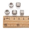 Brass Cubic Zirconia European Beads ZIRC-F001-124P-4