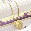 Ion Plating(IP) 304 Stainless Steel Pendant Necklace NJEW-K255-12G-3