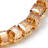 Electorplated Glass Beads EGLA-E006-1H-1