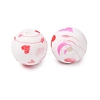 Food Grade Eco-Friendly Printed Silicone Beads SIL-A013-01A-15-2