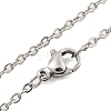 Non-Tarnish 201 Stainless Steel Pendant Necklaces LS-NJEW-H030-07P-3