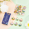 20Pcs 10 Styles Rack Plating Alloy Enamel Pendants ENAM-SC0007-27-7