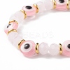 8Pcs 8 Style Mixed Gemstone & Shell Pearl & Cat Eye Stretch Bracelets Set BJEW-JB08782-7