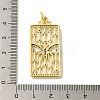 Brass Micro Pave Cubic Zirconia Pendants KK-Z042-03G-3