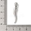 Non-Tarnish 304 Stainless Steel Pendants STAS-Z075-14P-3