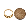 Hollow Ring 304 Stainless Steel Finger Ring for Women RJEW-L126-18B-G-5