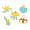 10Pcs 5 Styles Father's Day Alloy Enamel Pendants ENAM-FP0002-18-2