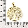 Rack Plating Brass Micro Pave Cubic Zirconia Pendants KK-L226-051G-01-3