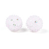 Handmade Polymer Clay Rhinestone with Resin Daisy Flower CLAY-T022-02G-3