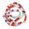 Opaque Solid Color Electroplate Glass Beads Strands GLAA-F029-P4mm-C16-2