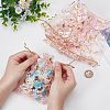 80Pcs 2 Styles Heart Printed Organza Bags OP-BBC0001-04C-3