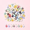 100Pcs Electroplate Glass Charms PALLOY-FZ00017-6