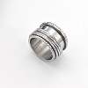 Retro Rotatable 304 Stainless Steel Finger Rings FS-WG84C22-41-1