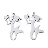 201 Stainless Steel Pendants STAS-I364-06P-1