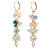 Resin & ABS Imitation Pearl Leverback Earrings EJEW-JE06264-2
