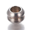 Non-Tarnish 201 Stainless Steel European Beads X-STAS-P239-13P-1