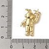 Rack Plating Brass Micro Pave Clear Cubic Zirconia Pendants LS-KK-B092-40G-3