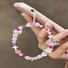 1Pc Resin & Crystal & Alloy and Plastic Mobile Straps for Women HJEW-LP0001-23-3