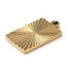 Ion Plating(IP) 304 Stainless Steel Pendants STAS-D025-06G-02-2