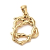 304 Stainless Steel Pendants STAS-L272-011G-1