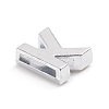 Alloy Slide Charms ALRI-WH0005-09K-P-2