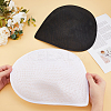 2Pcs 2 Colors Cloth Fascinator Hat Base for Millinery AJEW-HS0001-05-3