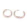 Ion Plating(IP) 304 Stainless Steel Huggie Hoop Earrings EJEW-F111B-21mm-RG-3