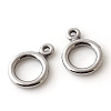 Tarnish Resistant 304 Stainless Steel Toggle Clasps X-STAS-Q195-85-2