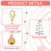 Aluminum Wire & Alloy Pendant Decoration HJEW-GO00041-5