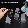 3Pcs 3 Styles Transparent Acrylic Earring Display Stands Set EDIS-WH0006-41-6