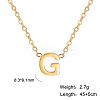 201 Stainless Steel Initial Pendant Necklaces FS-WG78A3B-07-1