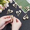 6Pcs Heart Zinc Alloy Lapel Pins for Backpack Clothes JEWB-UN0002-74G-4