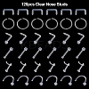 120Pcs 6 Style Acrylic L-Shaped Nose Ring AJEW-YW0001-11B-2