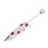 Resin & Polymer Clay Pave Rhinestone Ball-Point Pen AJEW-T013-04C-1
