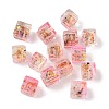Baking Paint Handmade Gold Sand Lampwork Beads LAMP-P072-01B-07-1