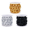 2m 3 Colors Aluminium Twisted Chains Curb Chains CHA-YS0001-01-1